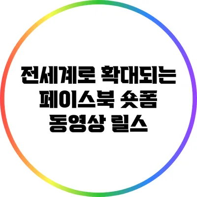 전세계로 확대되는 페이스북 숏폼 동영상 릴스