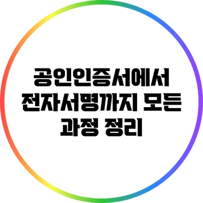 공인인증서에서 전자서명까지: 모든 과정 정리